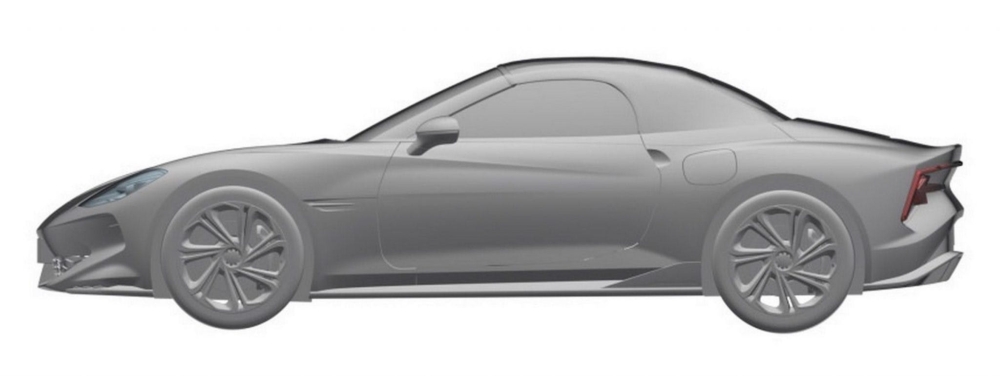 MG Roadster EV rendering side profile