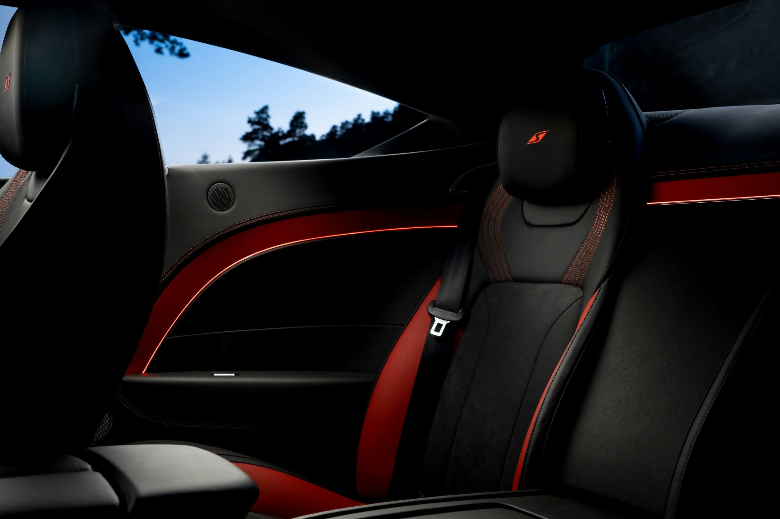 Bentley Continental GT GTC S interior rear seat