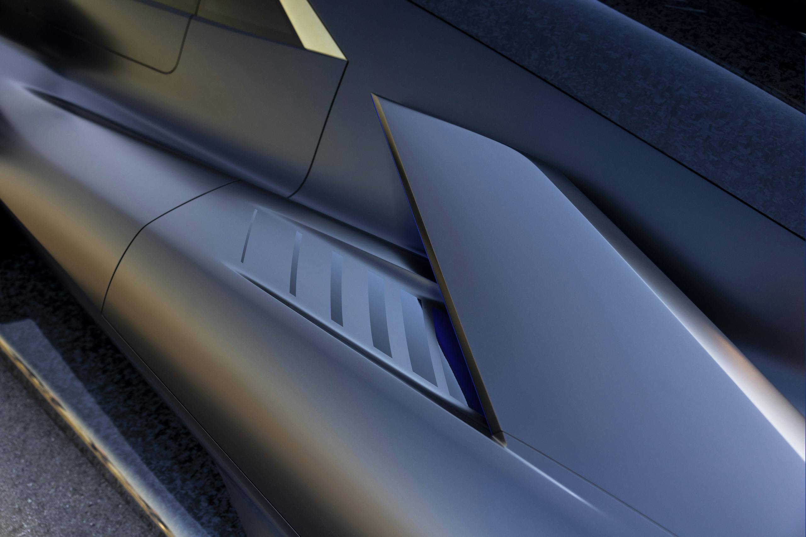 Cadillac LMDh prototype side aero vent closeup