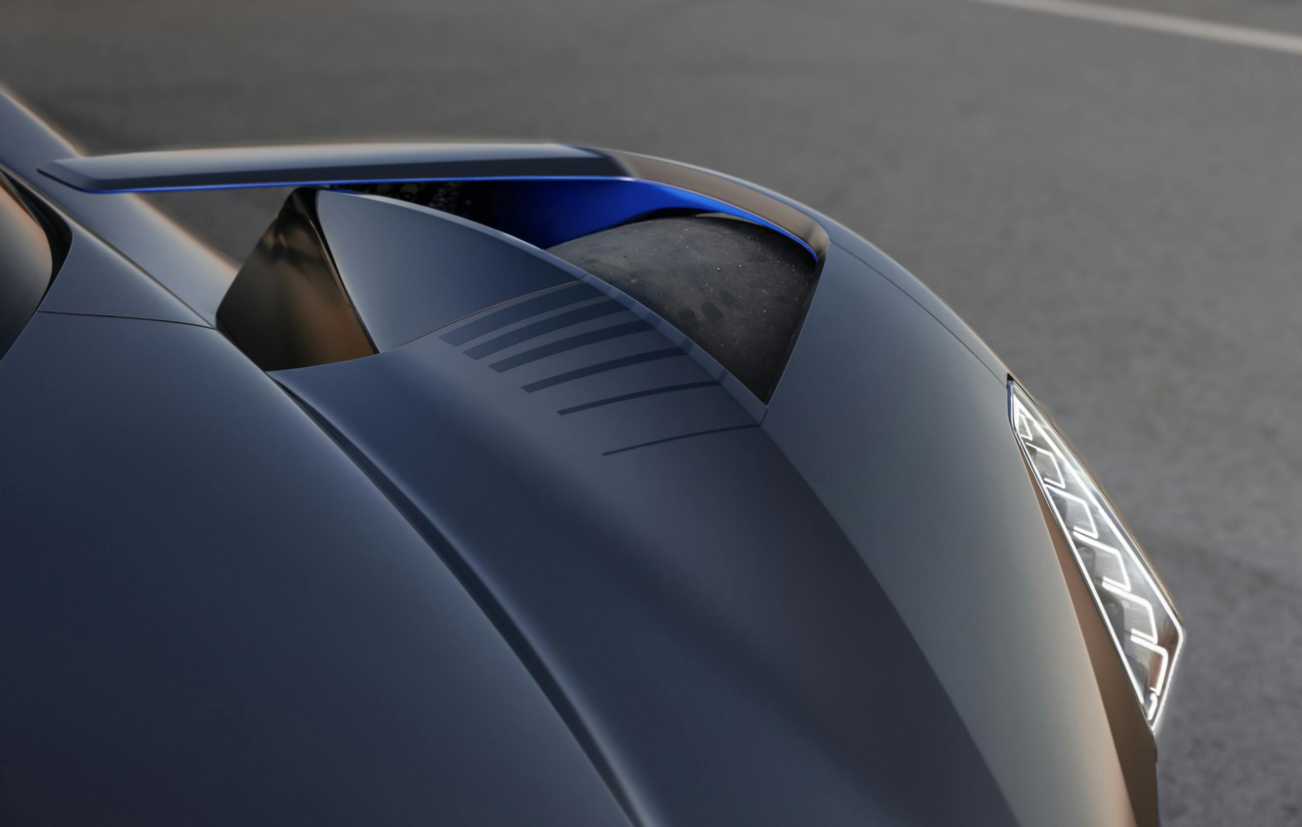 Cadillac LMDh prototype front aero closeup