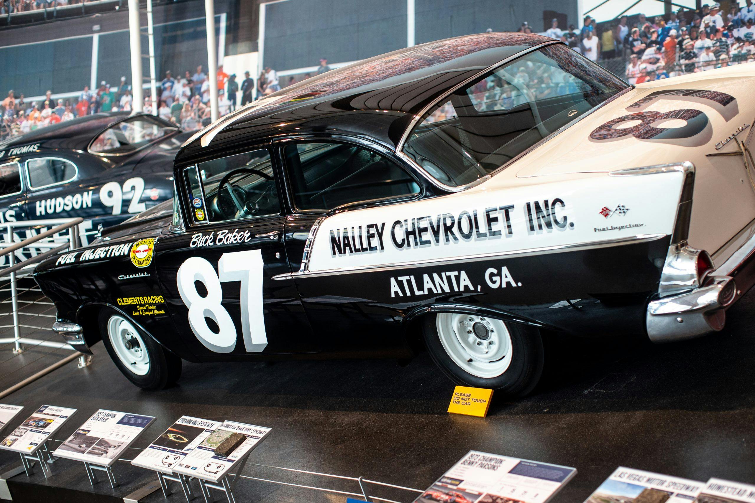 NASCAR Hall of Fame Buck Baker Chevrolet race car