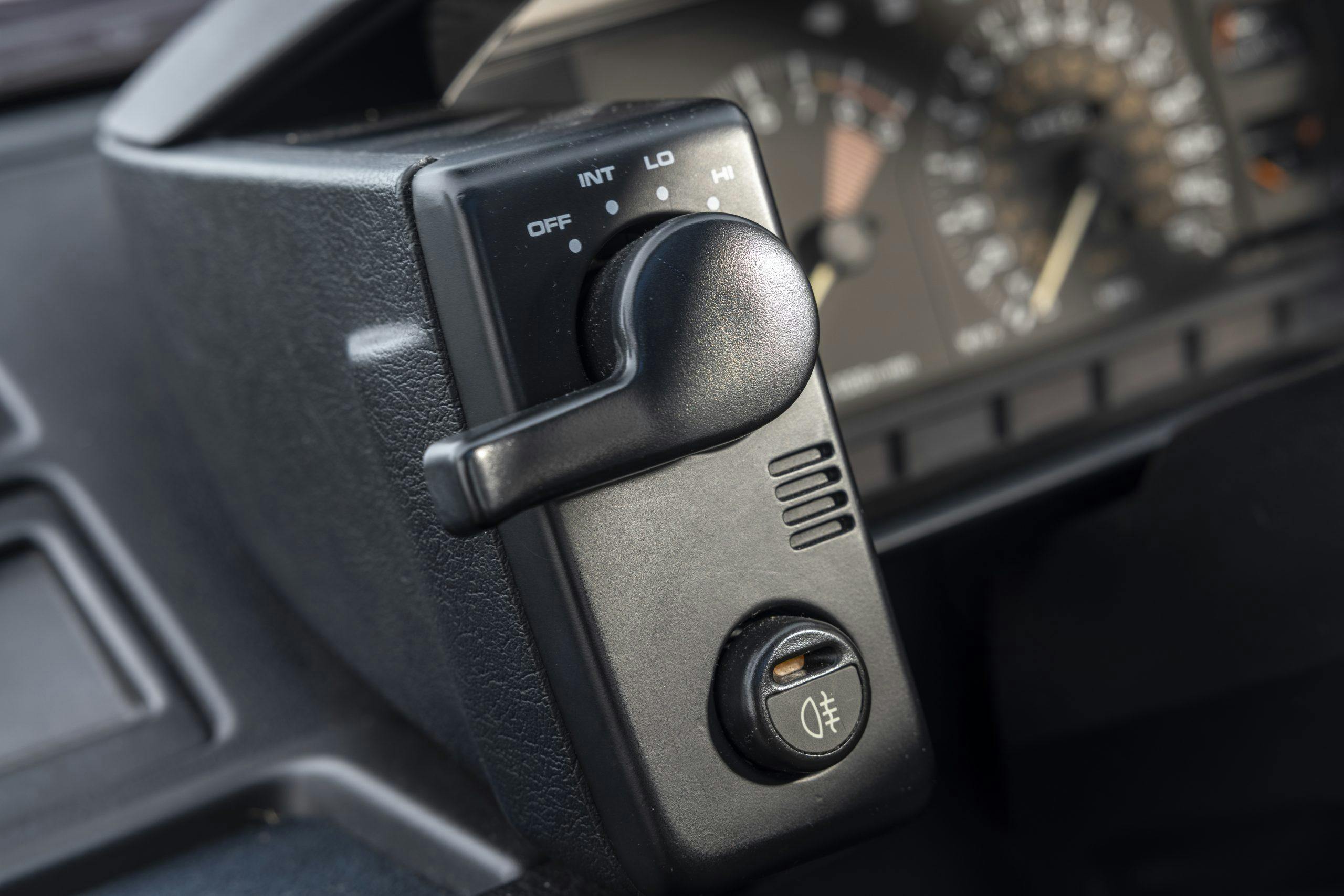 Toyota MR2 interior wiper dial