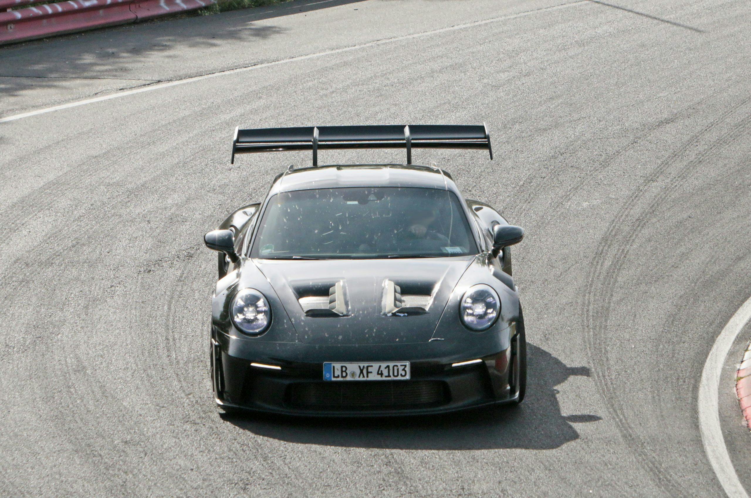 Porsche 911 GT3 RS Spy Shots High front end dead on