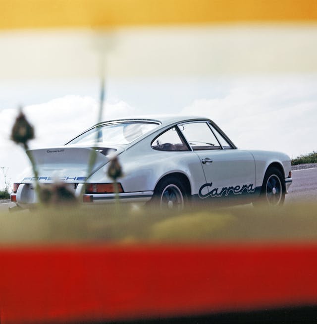 Porsche ducktail rear three-quarter