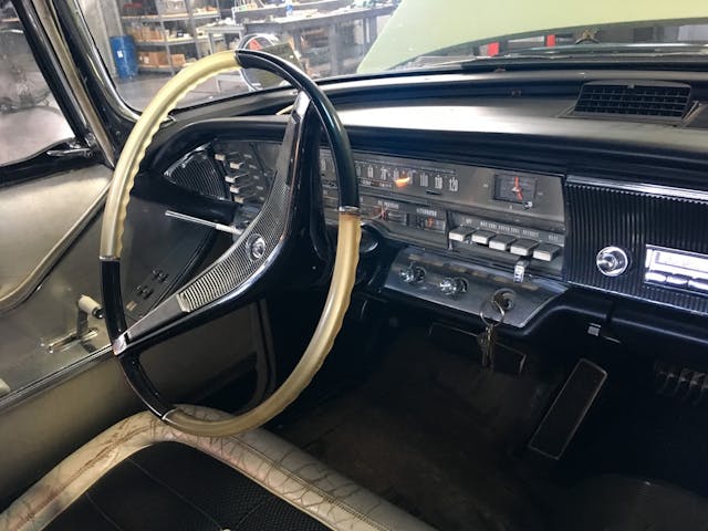 1964 Imperial Crown interior steering wheel