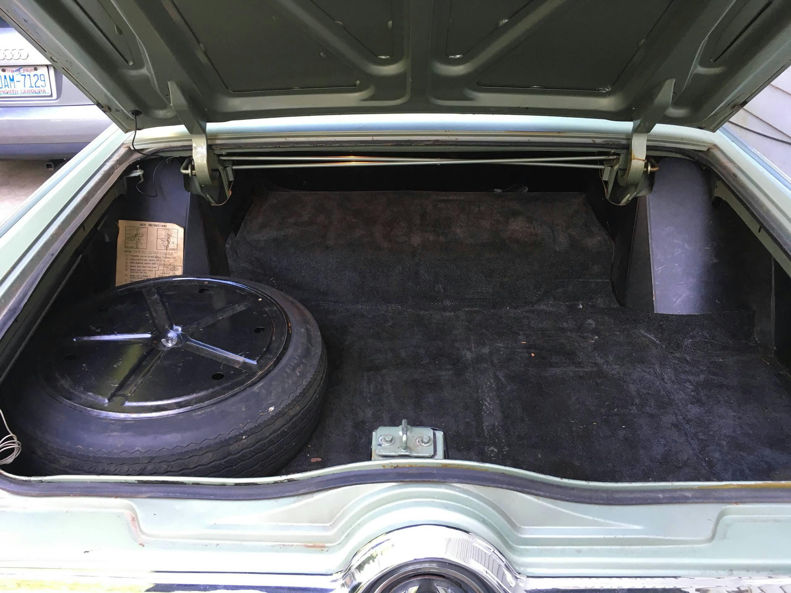 1964 Imperial Crown trunk cargo