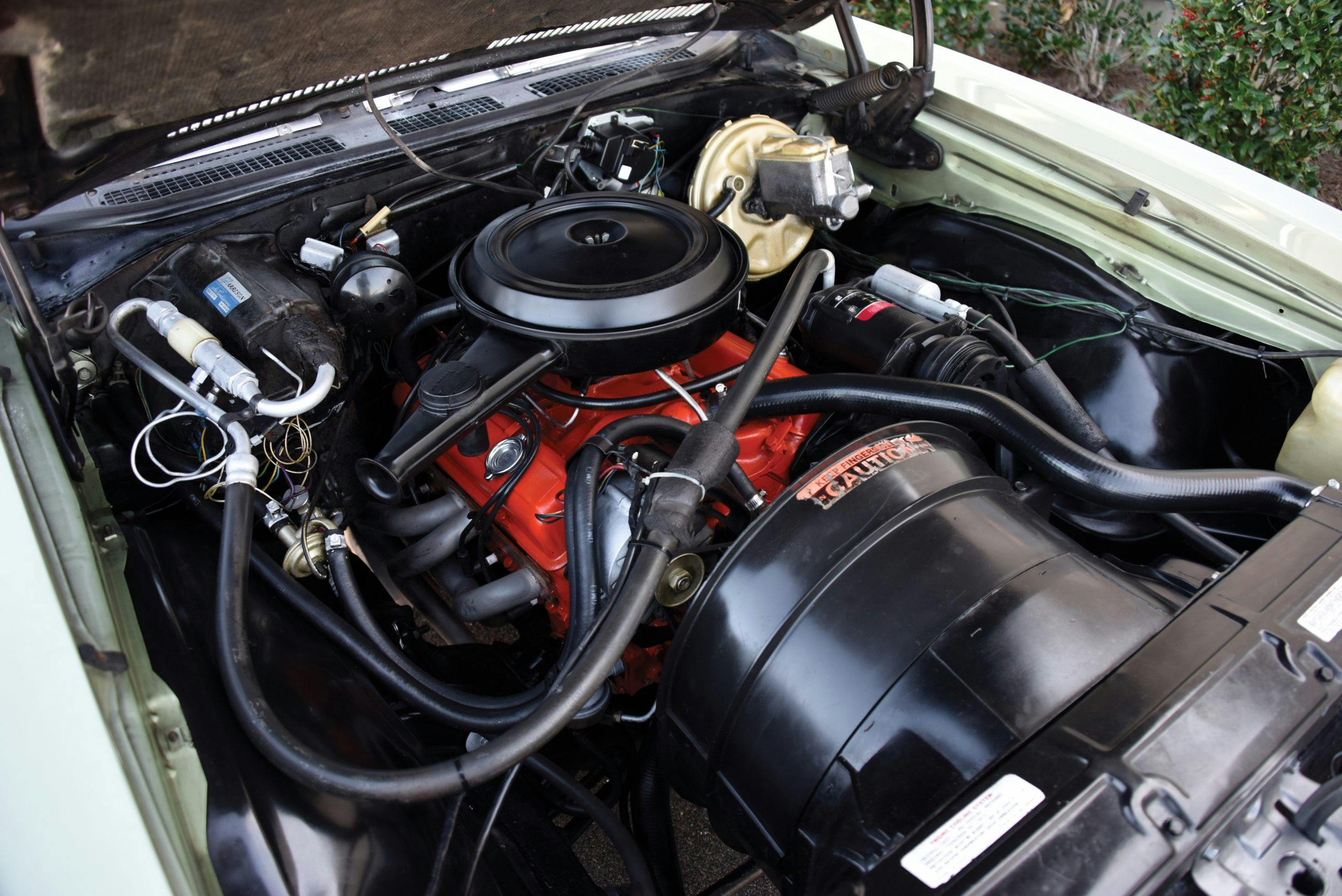 1970 Chevrolet Monte Carlo engine bay