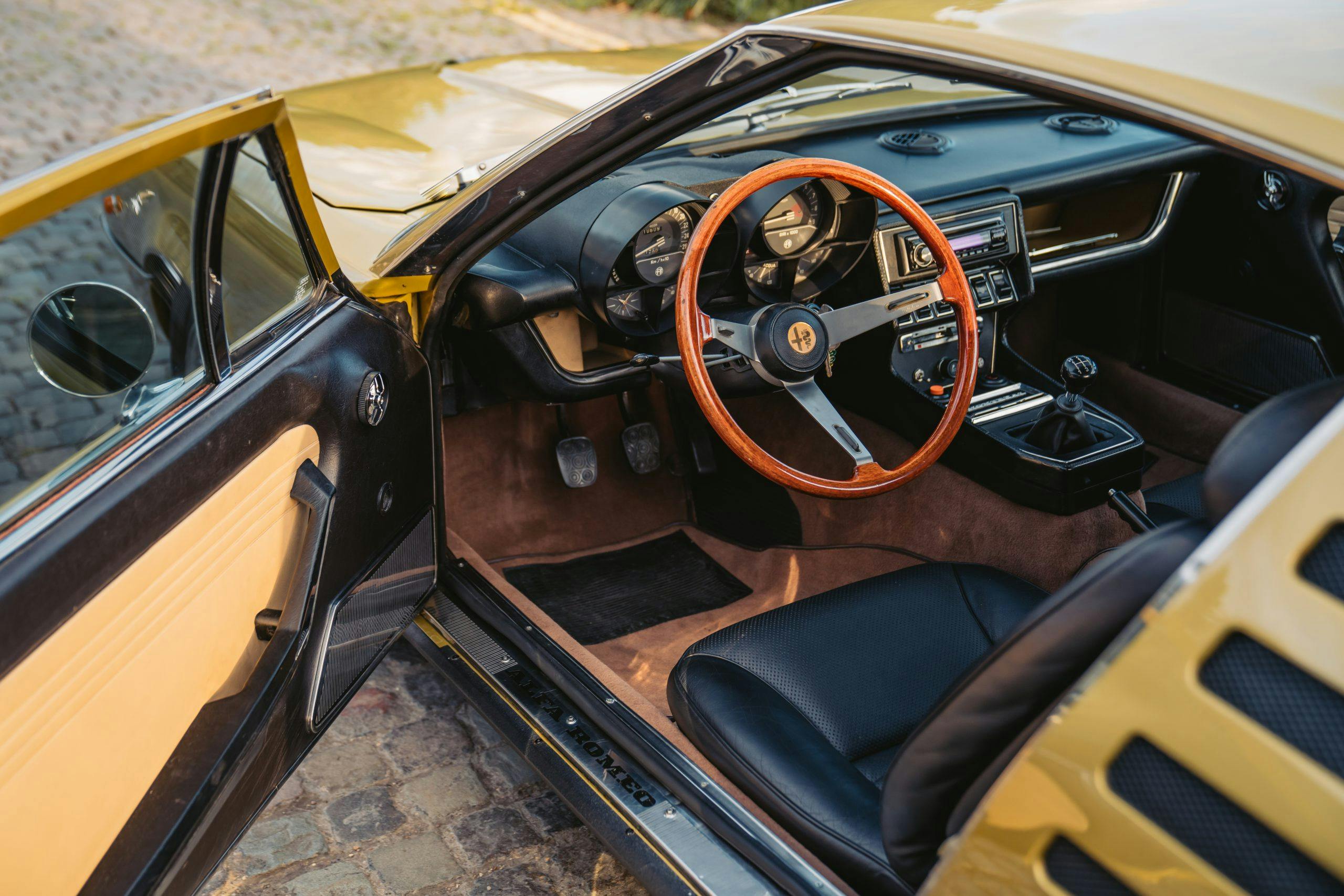 1974 Alfa Romeo Montreal interior driver side
