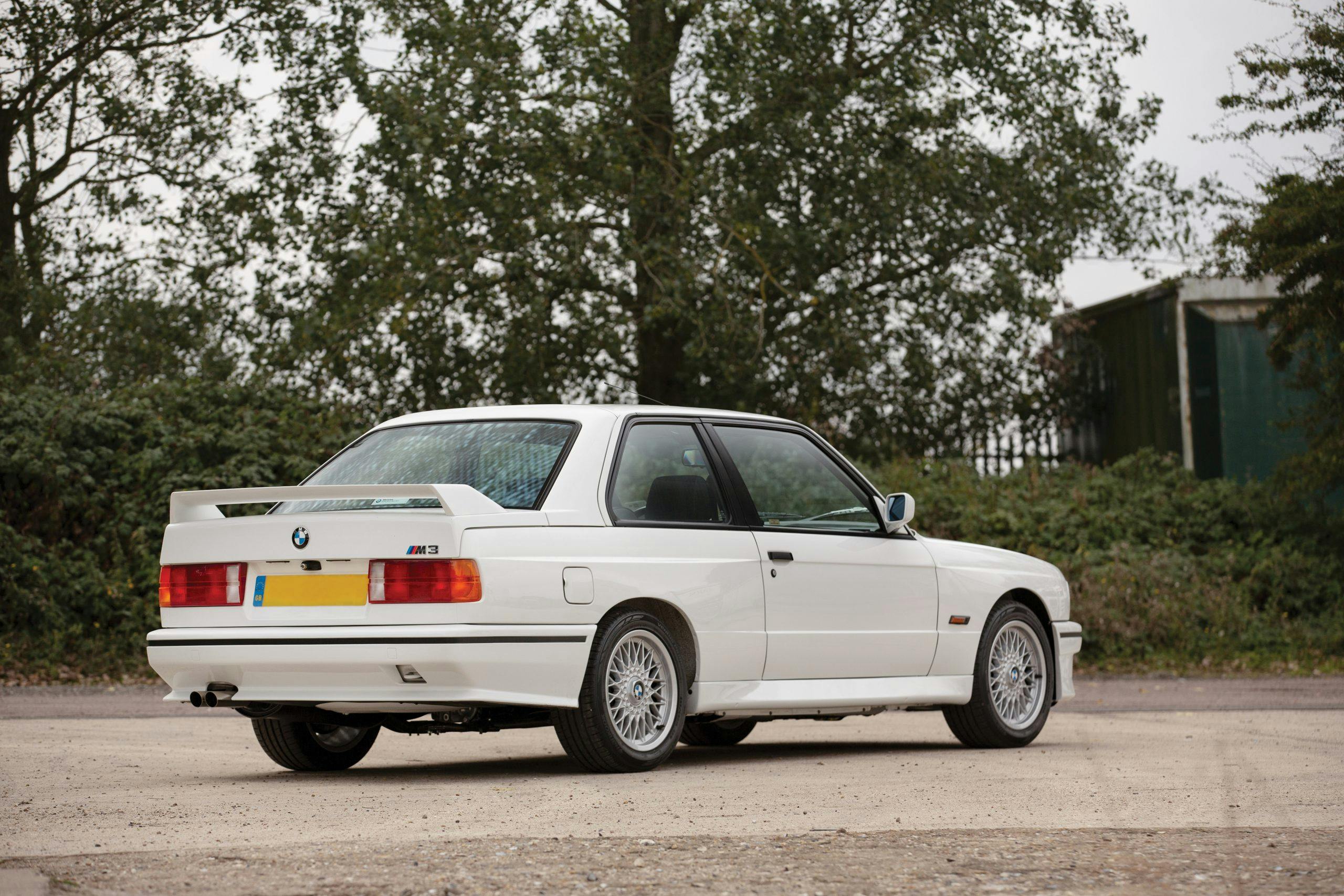 1991 BMW M3 rear three-quarter