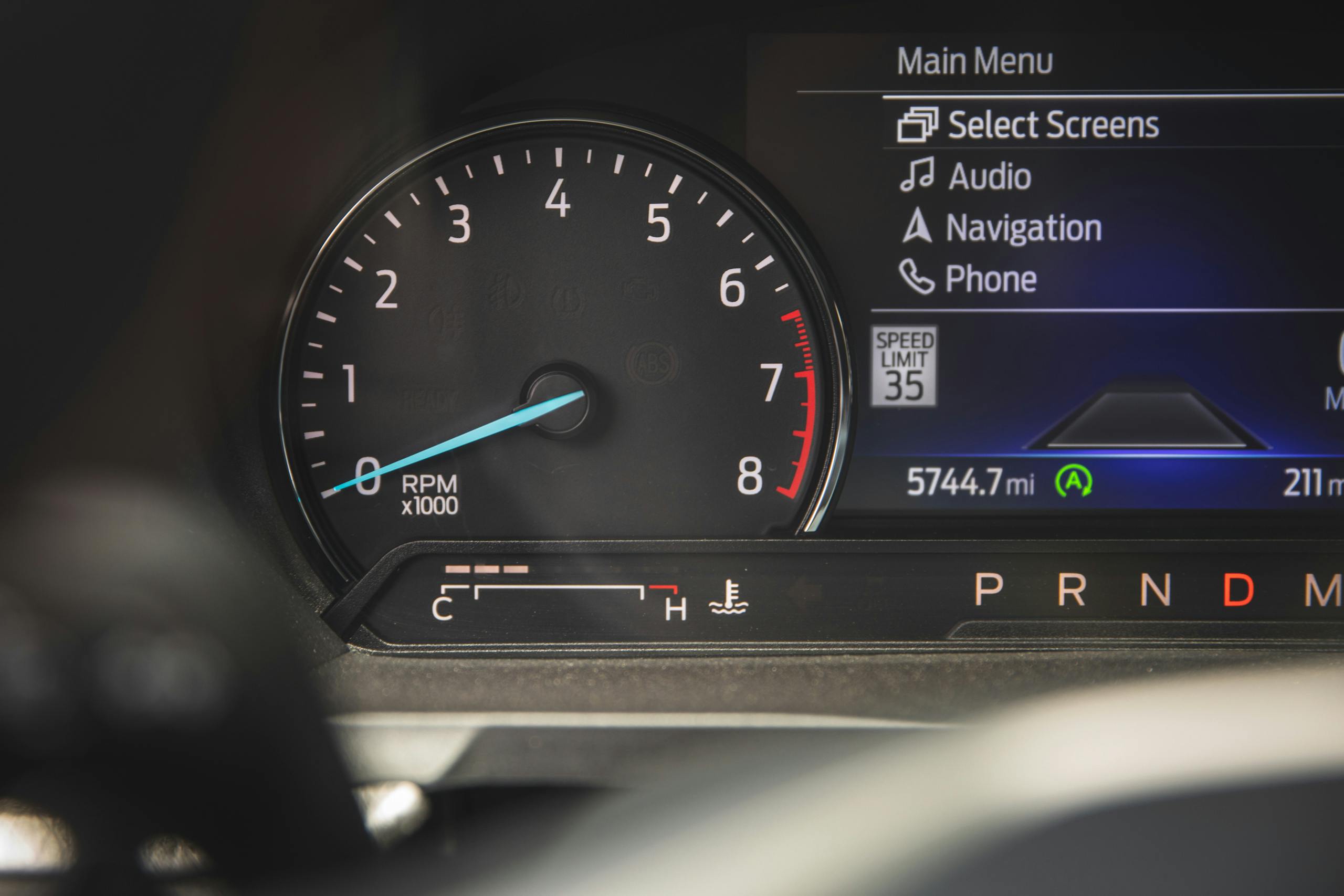 Ford Explorer Timberline interior odometer
