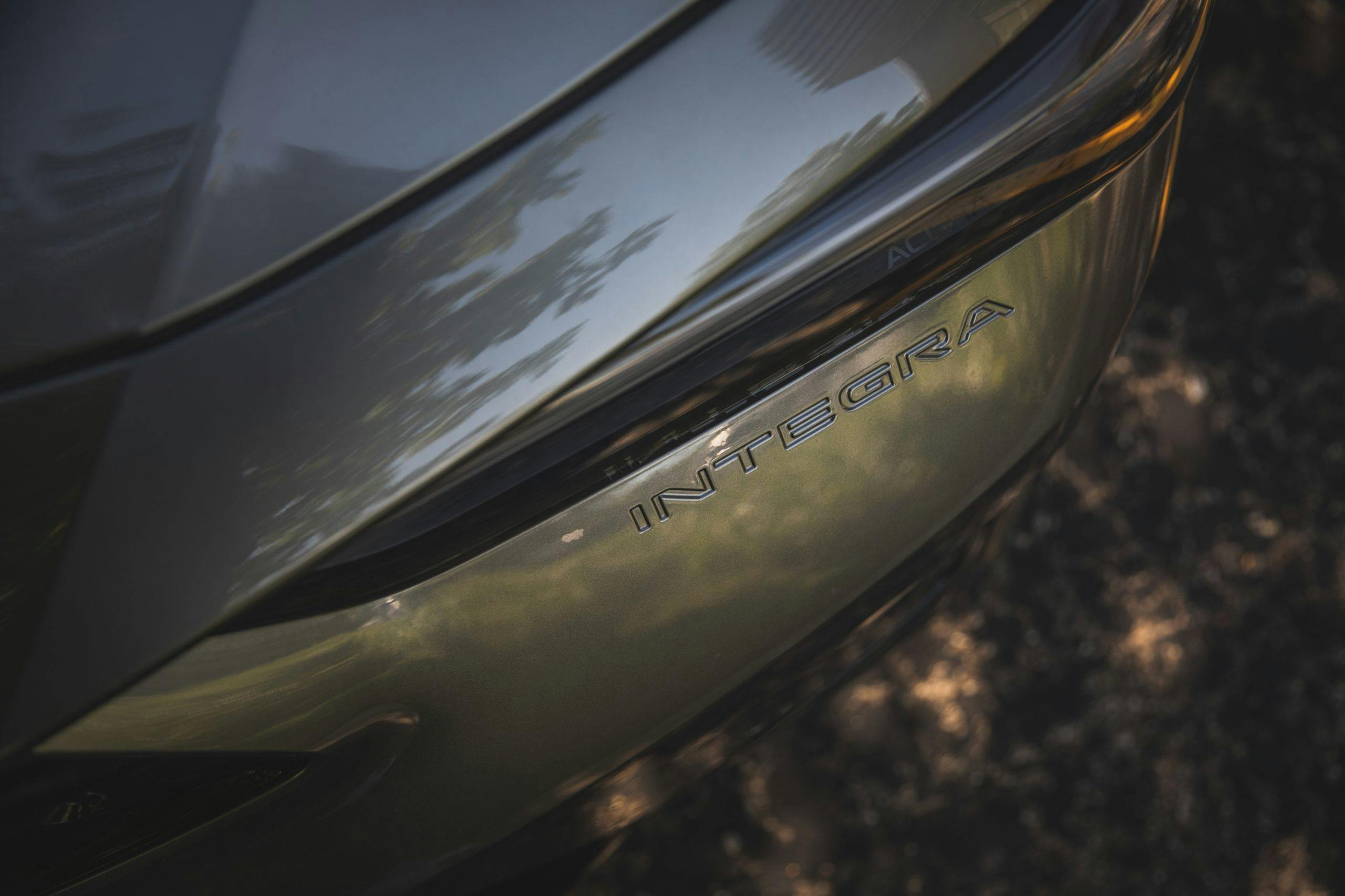 2023 Acura Integra A-Spec rear badge imprint detail