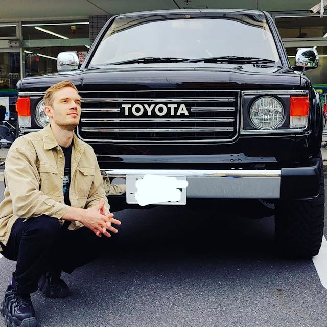 pewdiepie flex automotive FJ face-swap toyota land cruiser