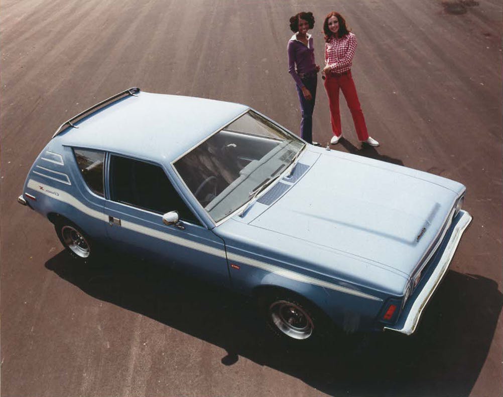 1973 AMC Gremlin Levis edition high angle front three-quarter