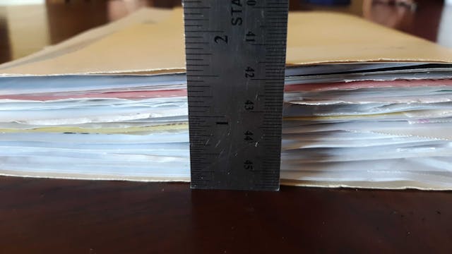 Honda Odyssey paperwork receipts