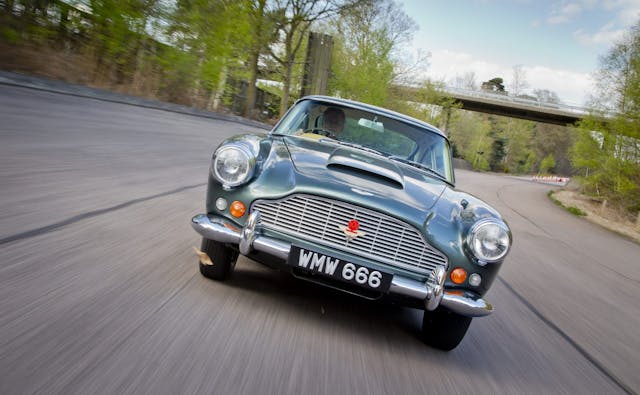 Aston Martin DB4 front driving action