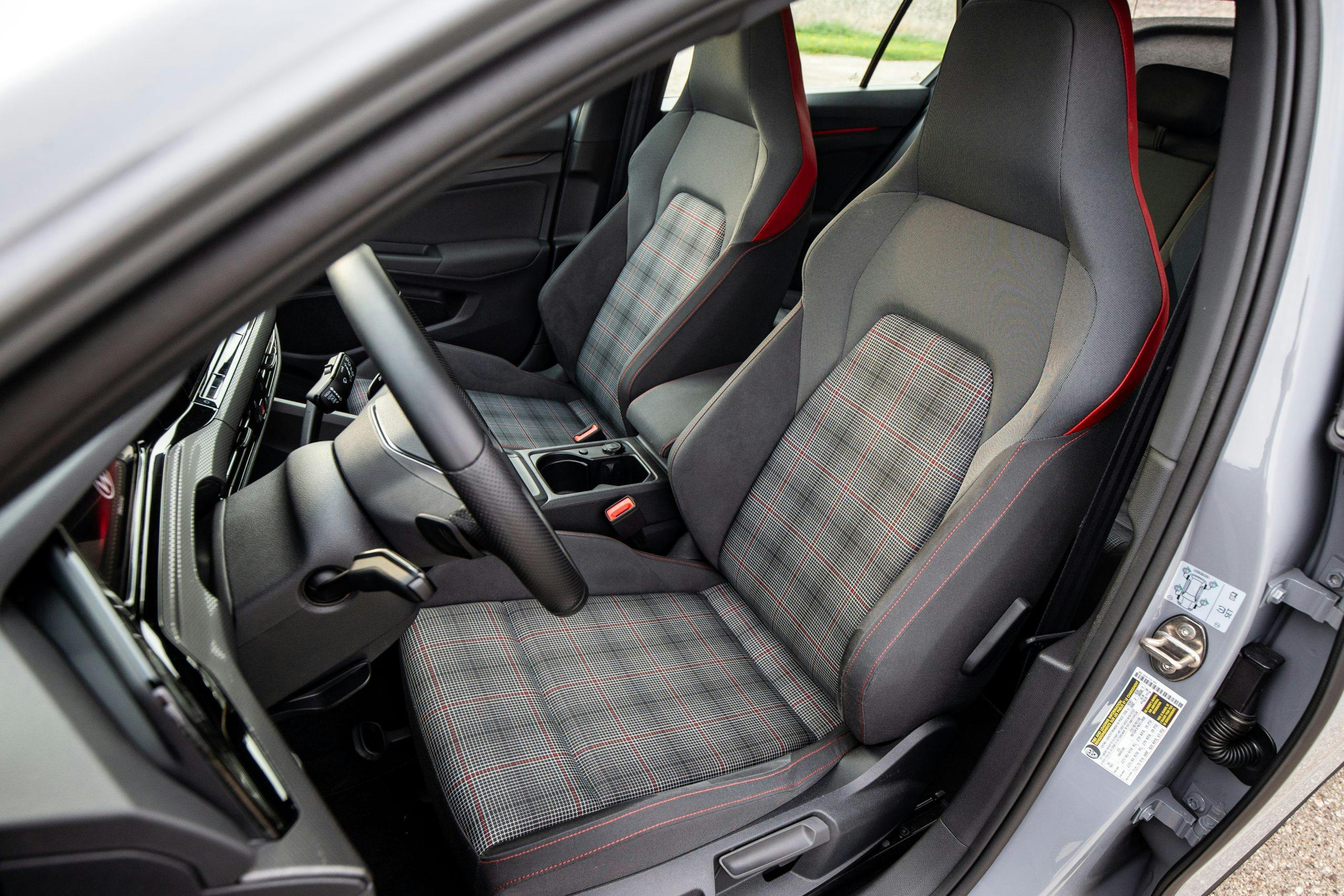 2022 VW GTI mk8 interior plaid seats