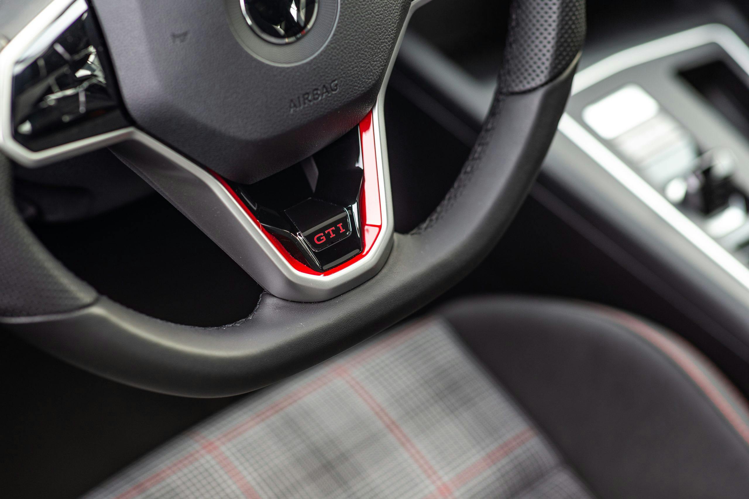 2022 VW GTI mk8 interior steering wheel