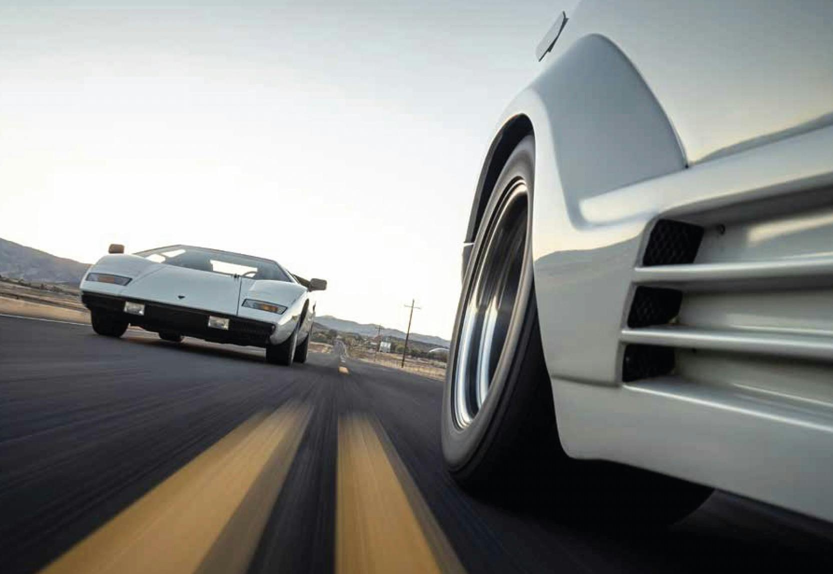Colorado Countach low angle driving action