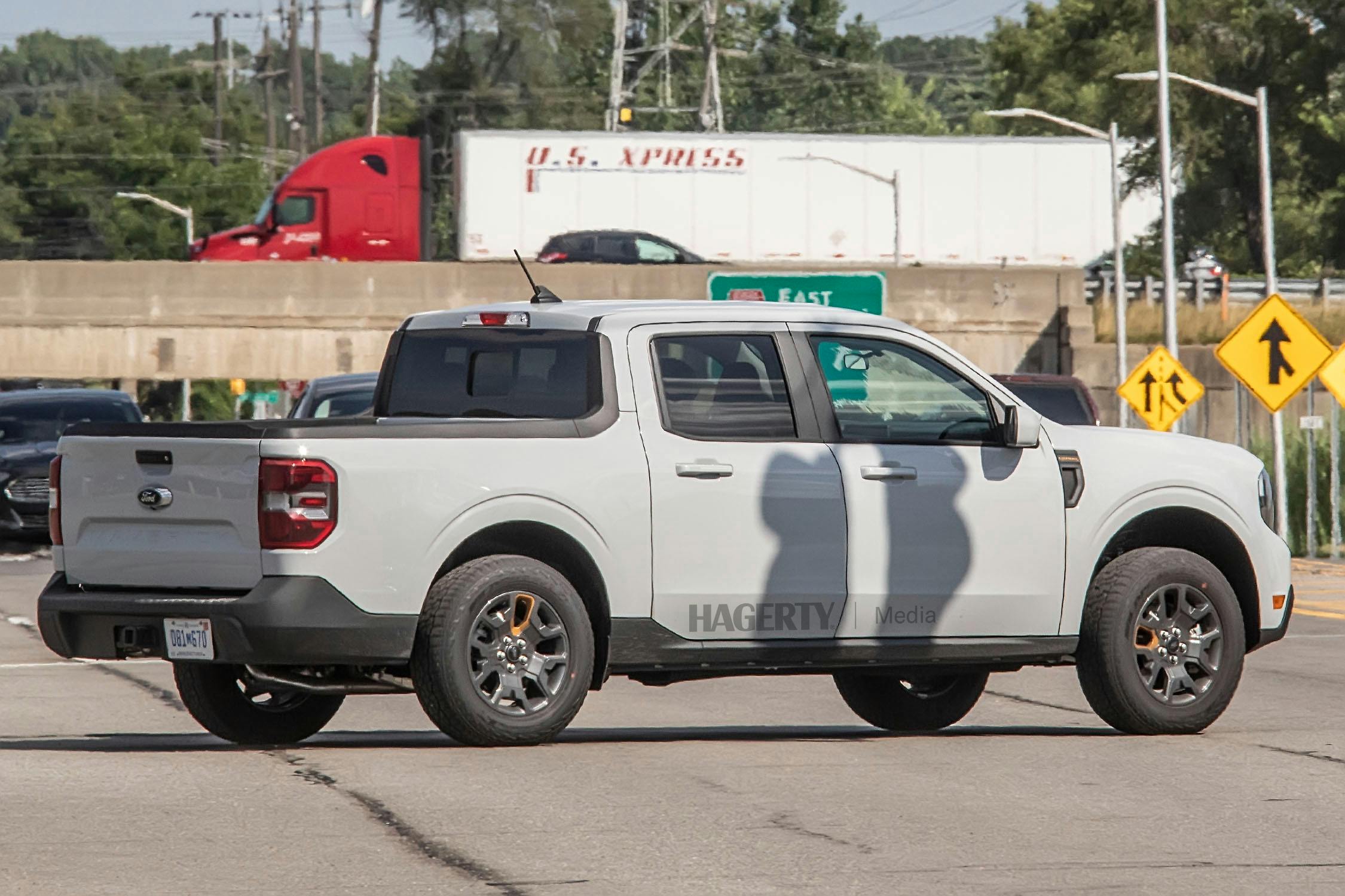 Ford Maverick Tremor spy shot rear three-quarter