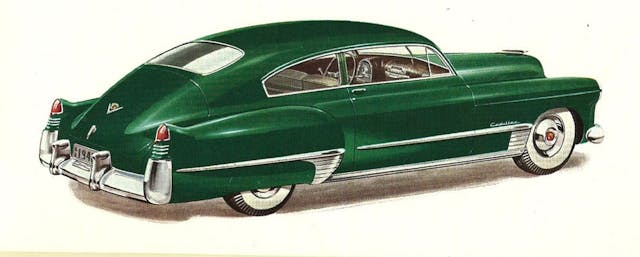 1948 Cadillac rear three-quarter