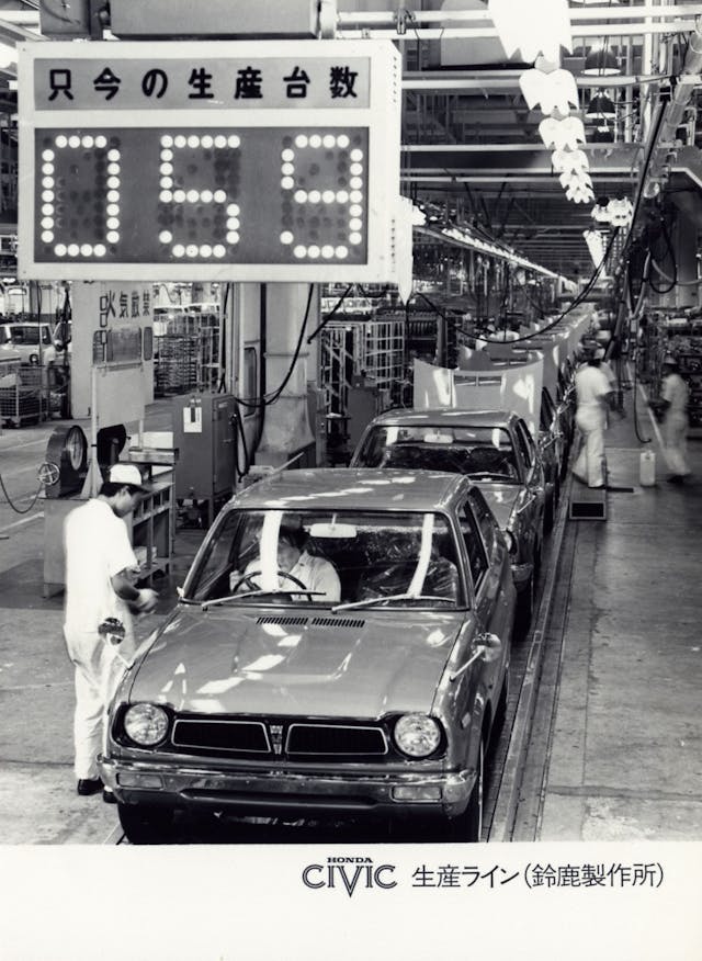 first gen honda civic production line