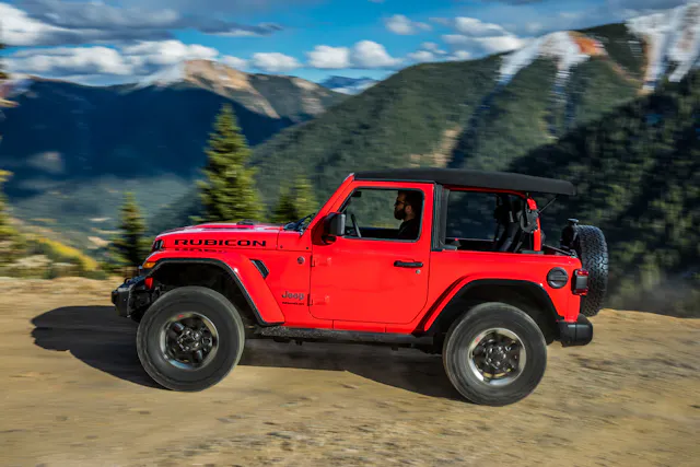 2022 Jeep Wrangler Rubicon side profile action