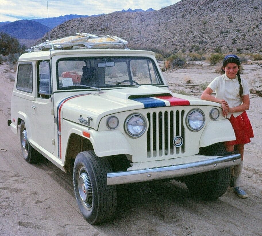 1971 Jeepster Commando owner as young girl