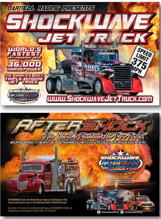 Jet Truck Darnell Racing ad