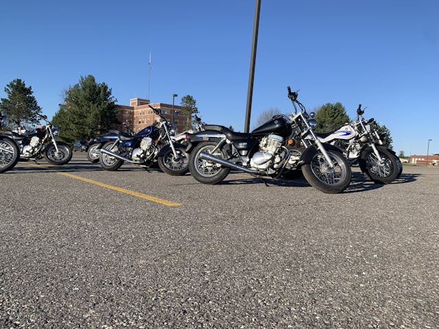 MSF Course bikes lined up