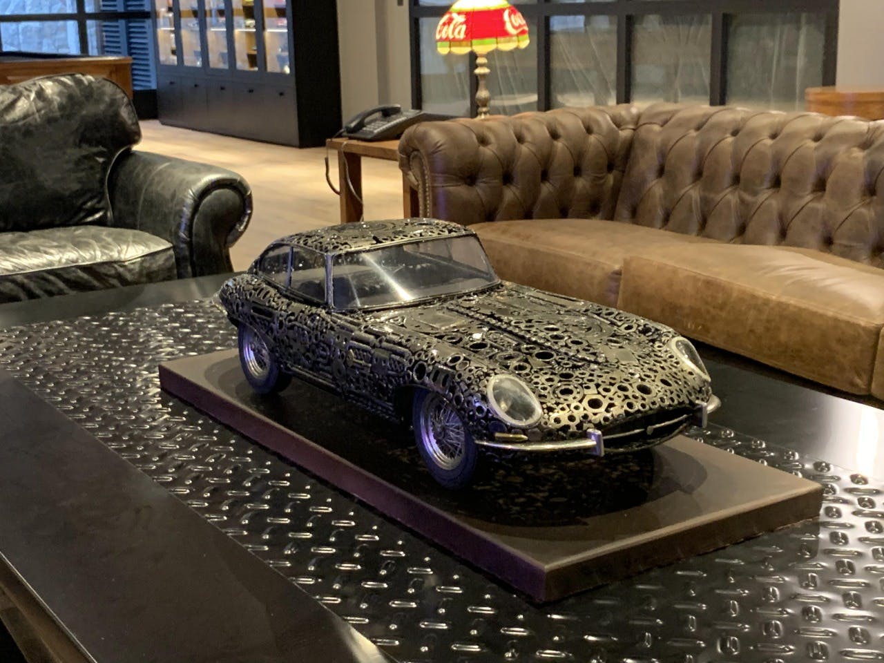 Jaguar Mario Tagliavini auto sculpture