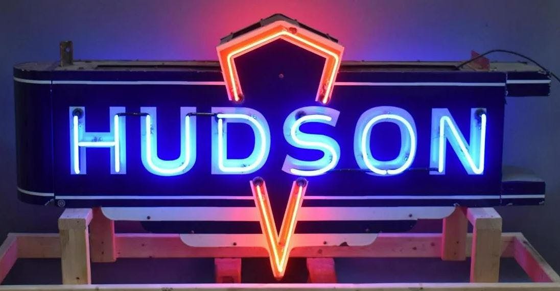Mark Smith Auction - Hudson neon sign