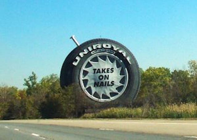 Uniroyal Tire take on nails