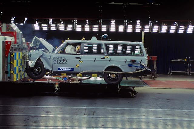 Volvo wagon crash test