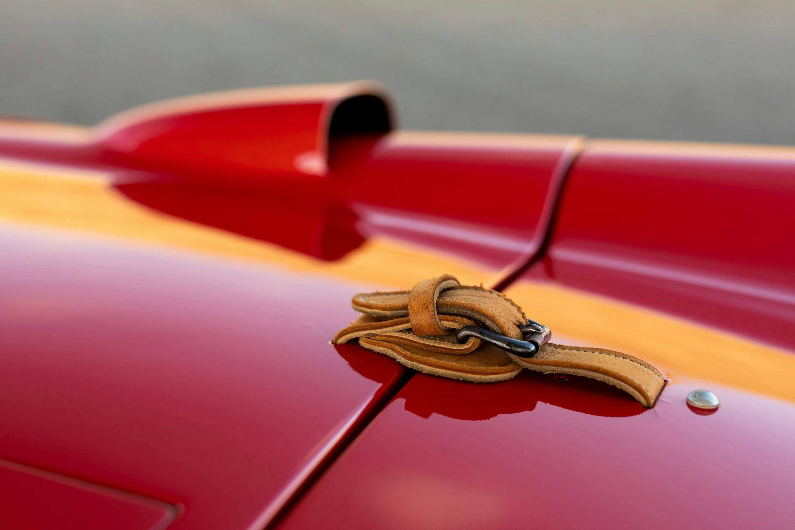 1955 Ferrari 410 Sport Spider leather hood latch