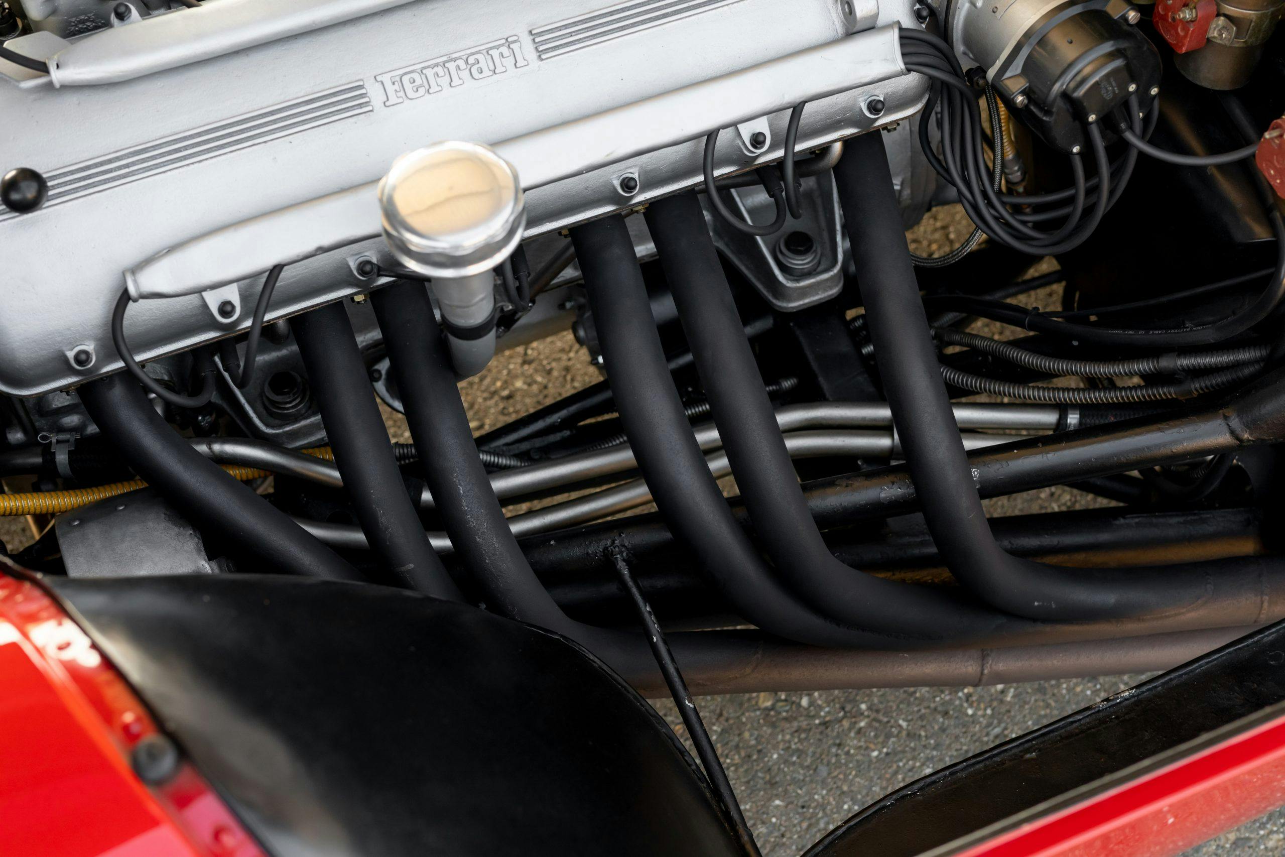 1955 Ferrari 410 Sport Spider exhaust pipes