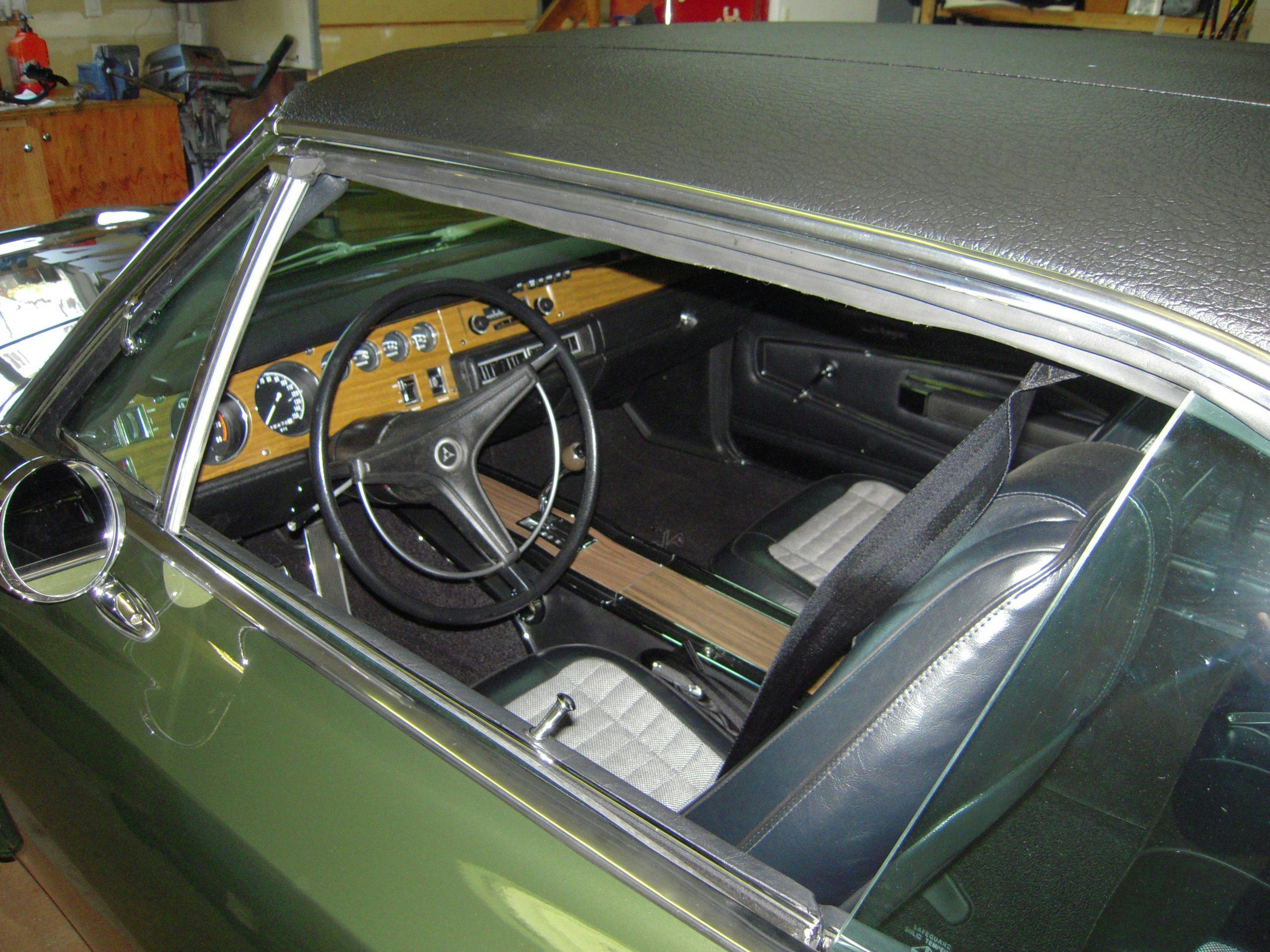 1970 Dodge Charger RT interior driver window egress