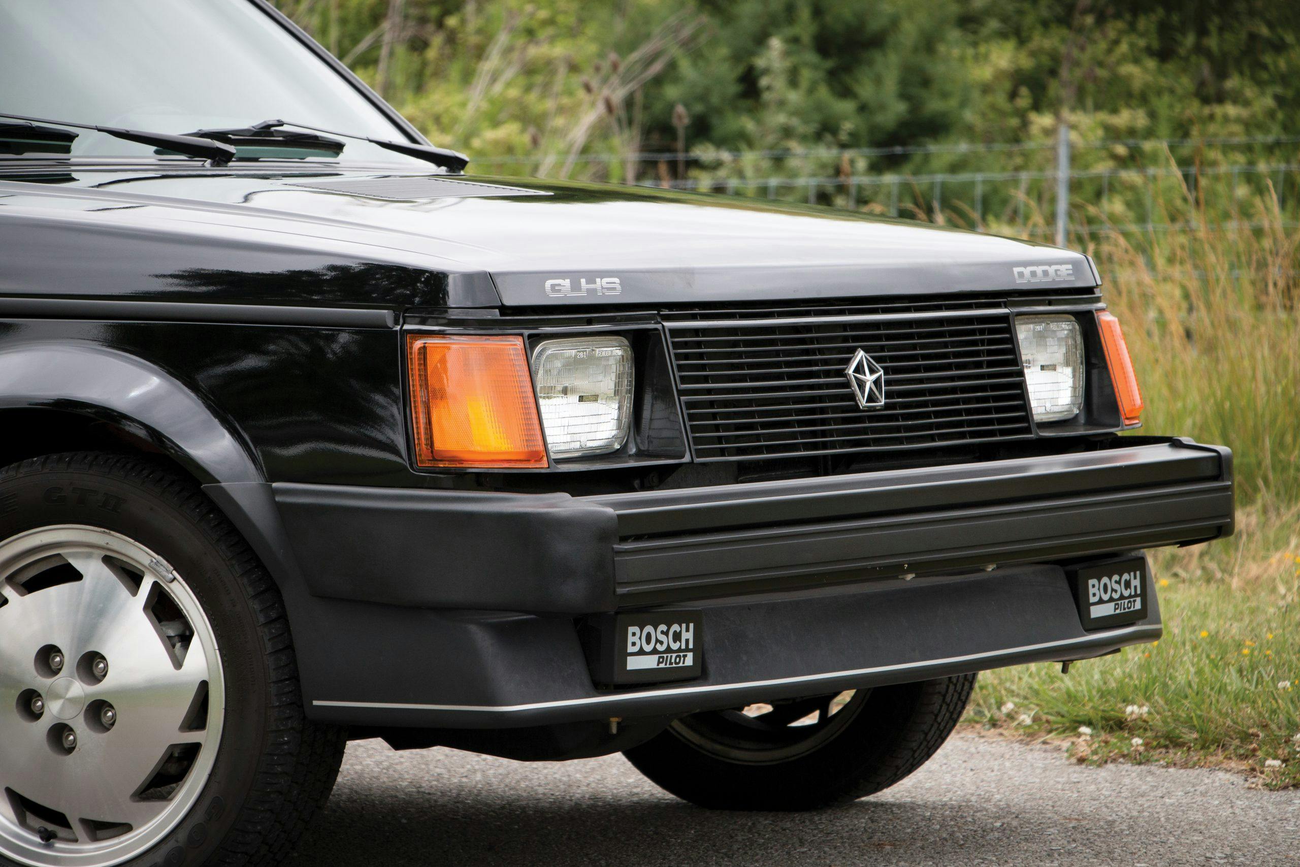 1986 Dodge Shelby Omni GLHS front end