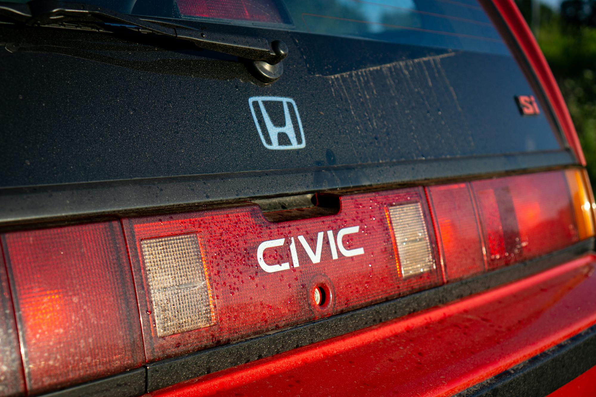 1986 Honda Civic Si rear window