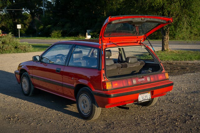 1986 Honda Civic Si rear hatch