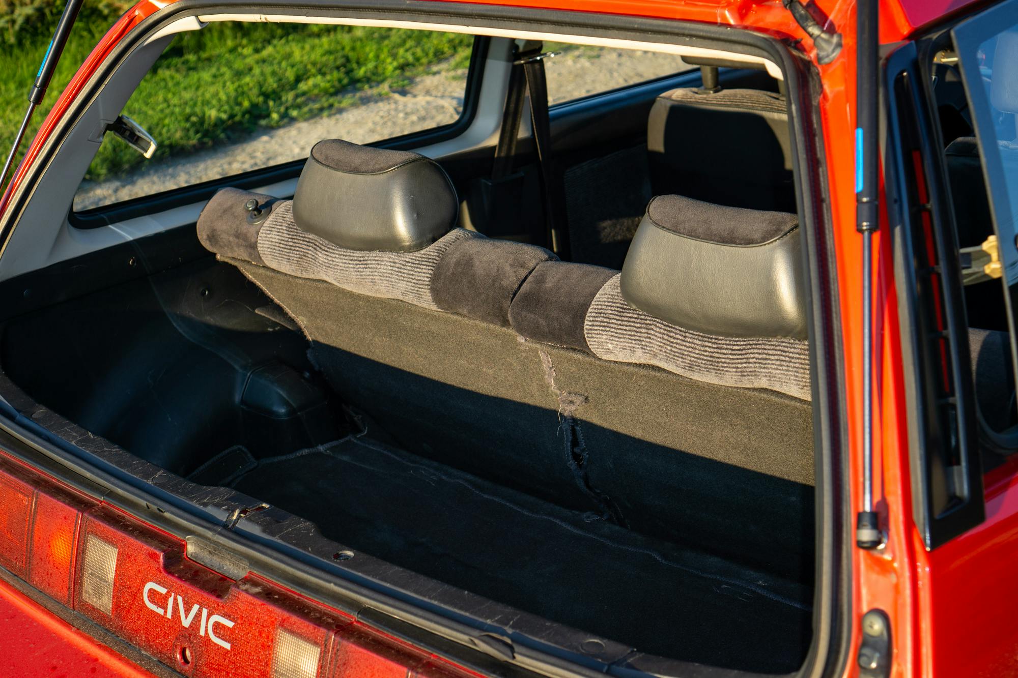 1986 Honda Civic Si interior rear