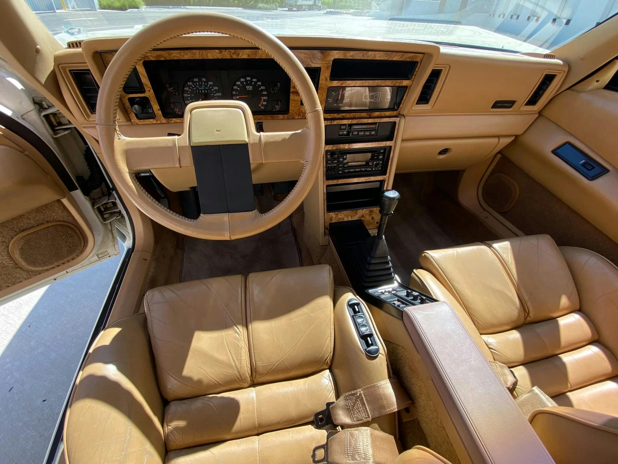 1987 Dodge Daytona Shelby Z interior front