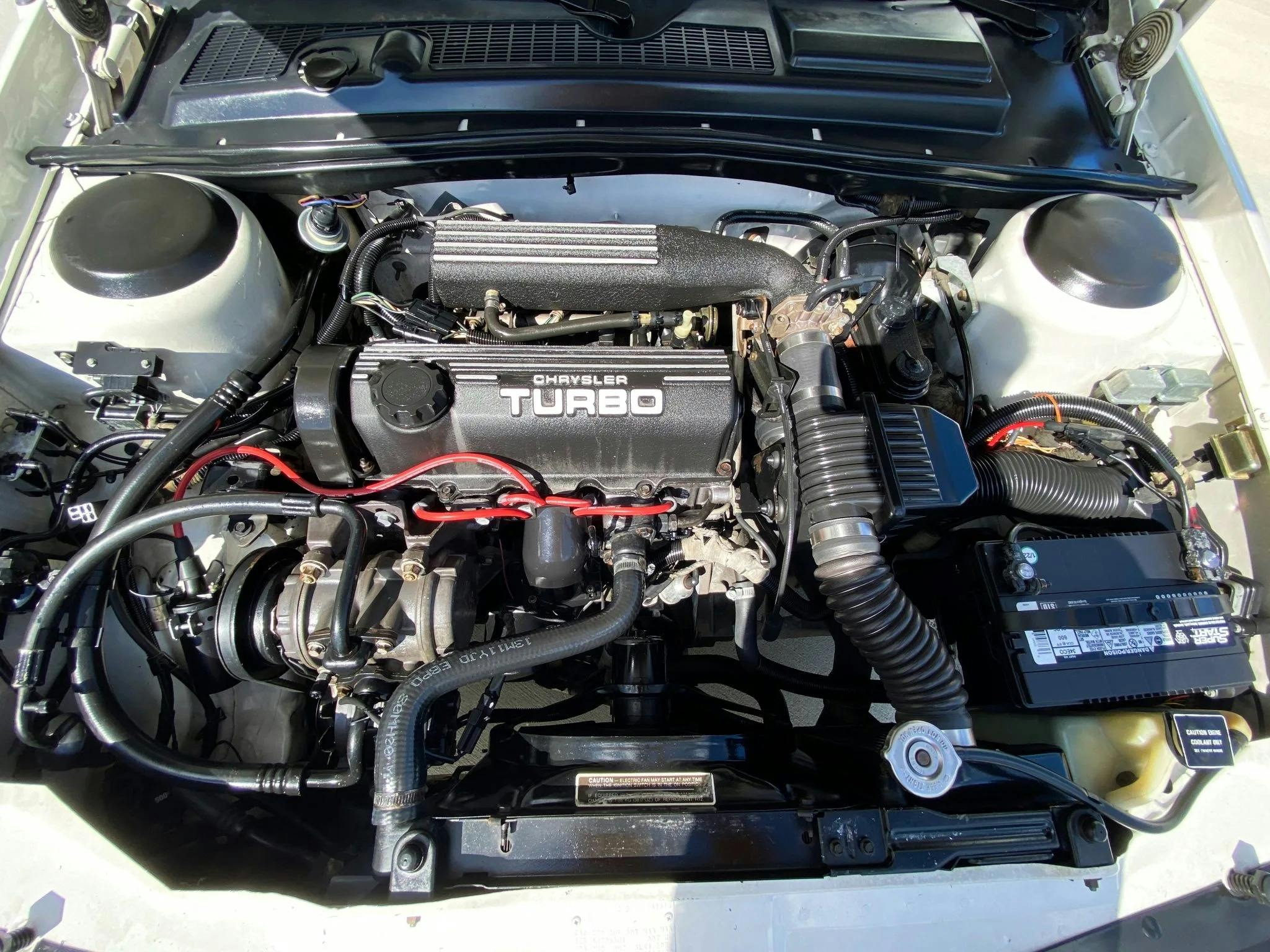 1987 Dodge Daytona Shelby Z engine bay
