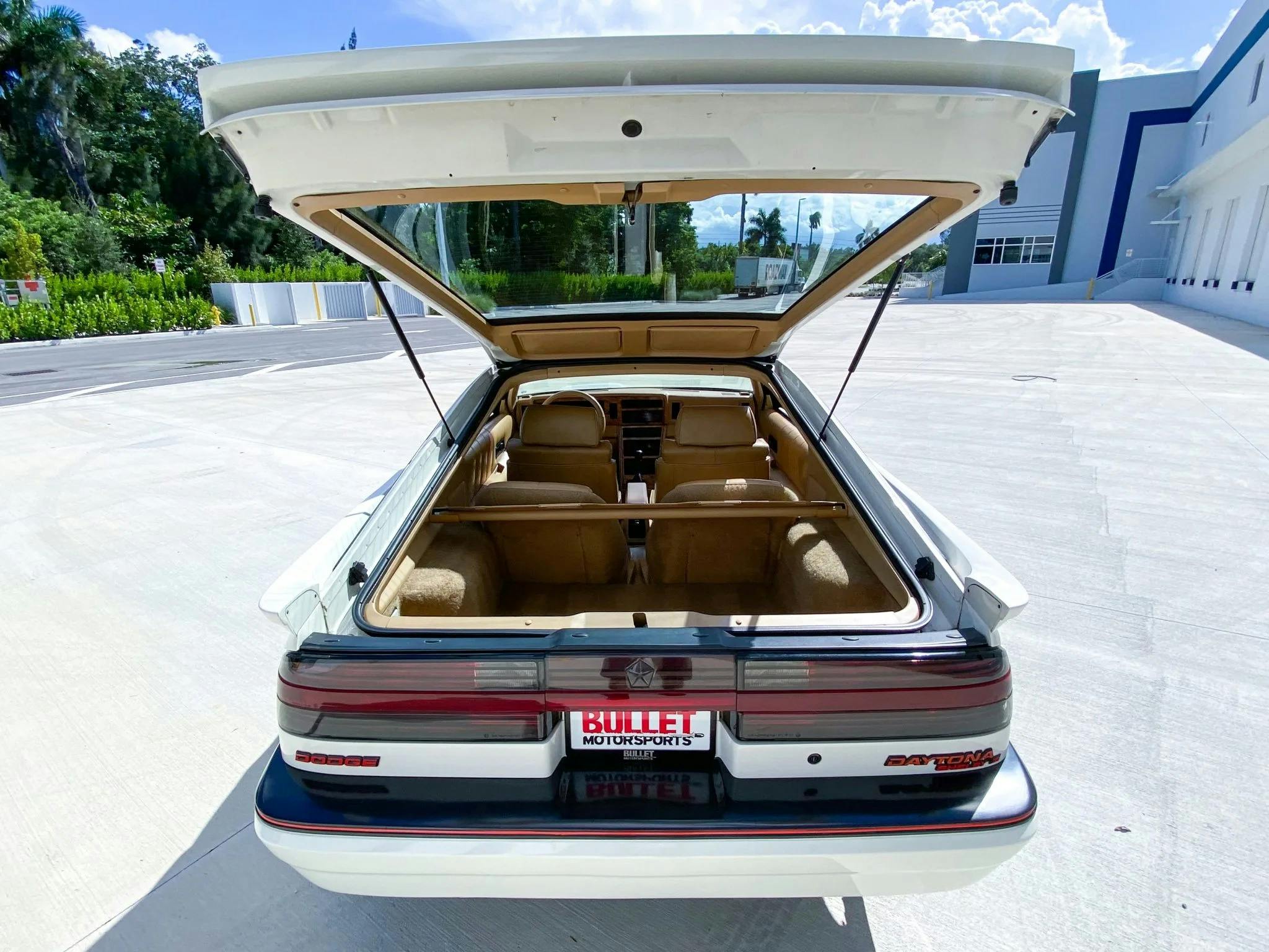 1987 Dodge Daytona Shelby Z rear hatch
