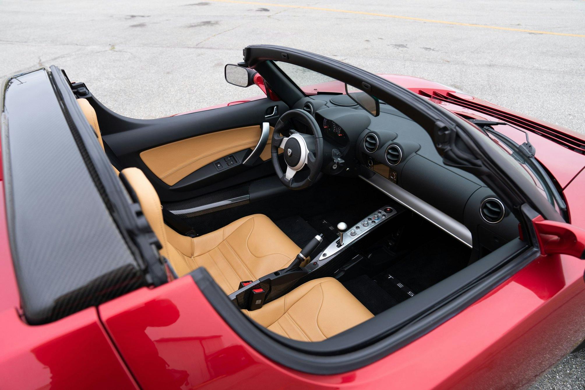 2008 Tesla Roadster interior high angle
