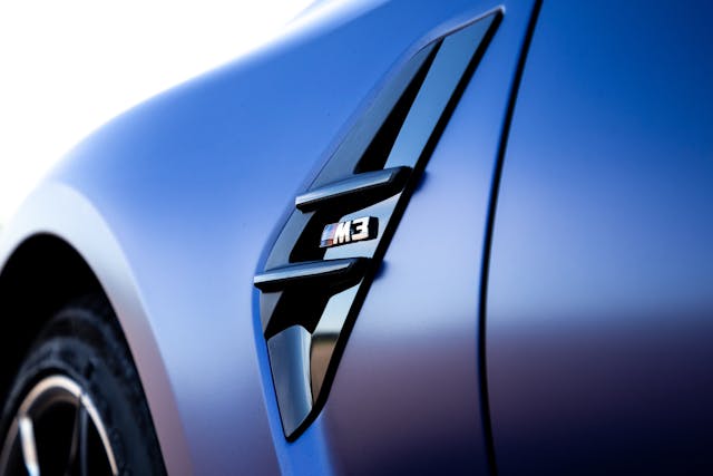 2022 BMW M3 Competition quarter panel detail