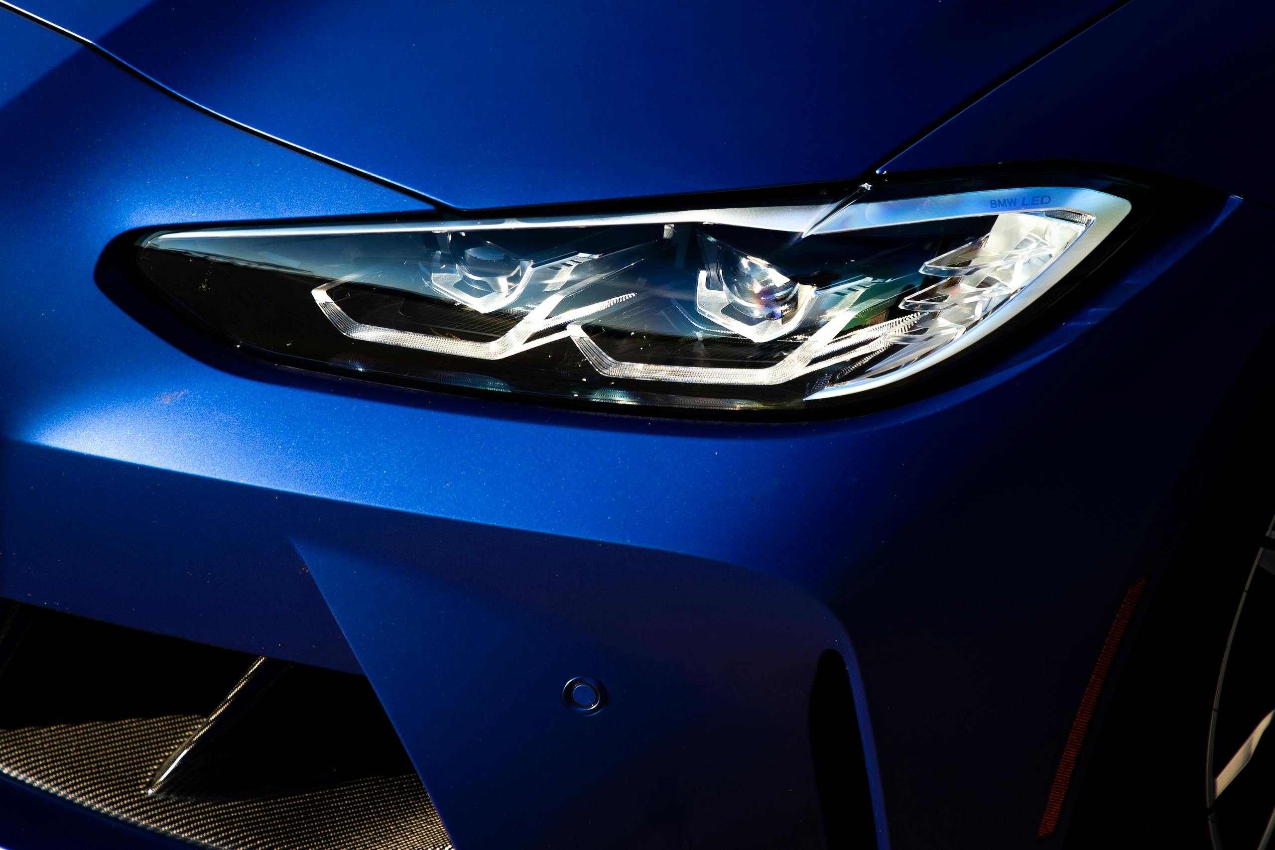 2022 BMW M3 Competition headlight detail