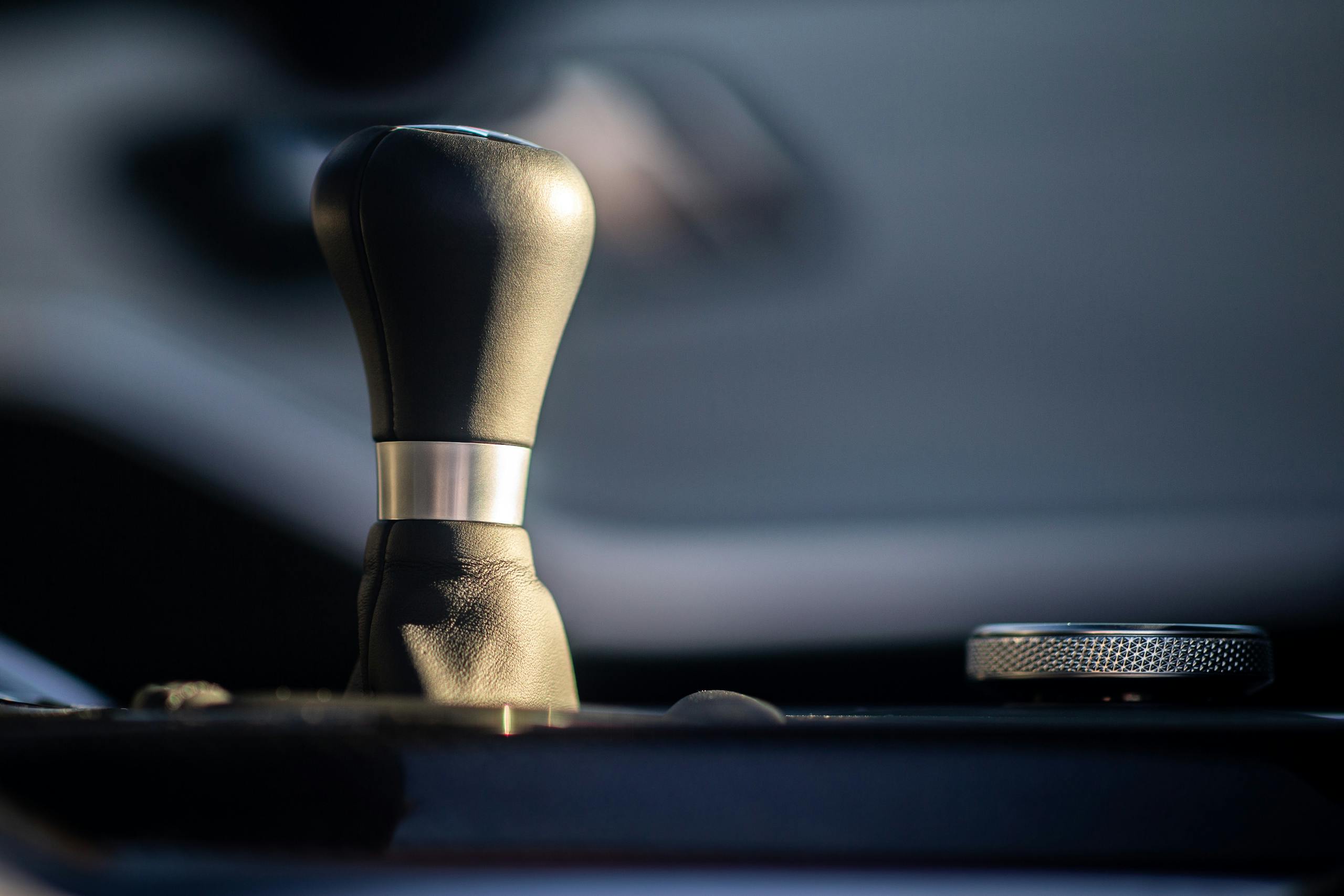 2022 BMW M3 Competition interior shifter detail