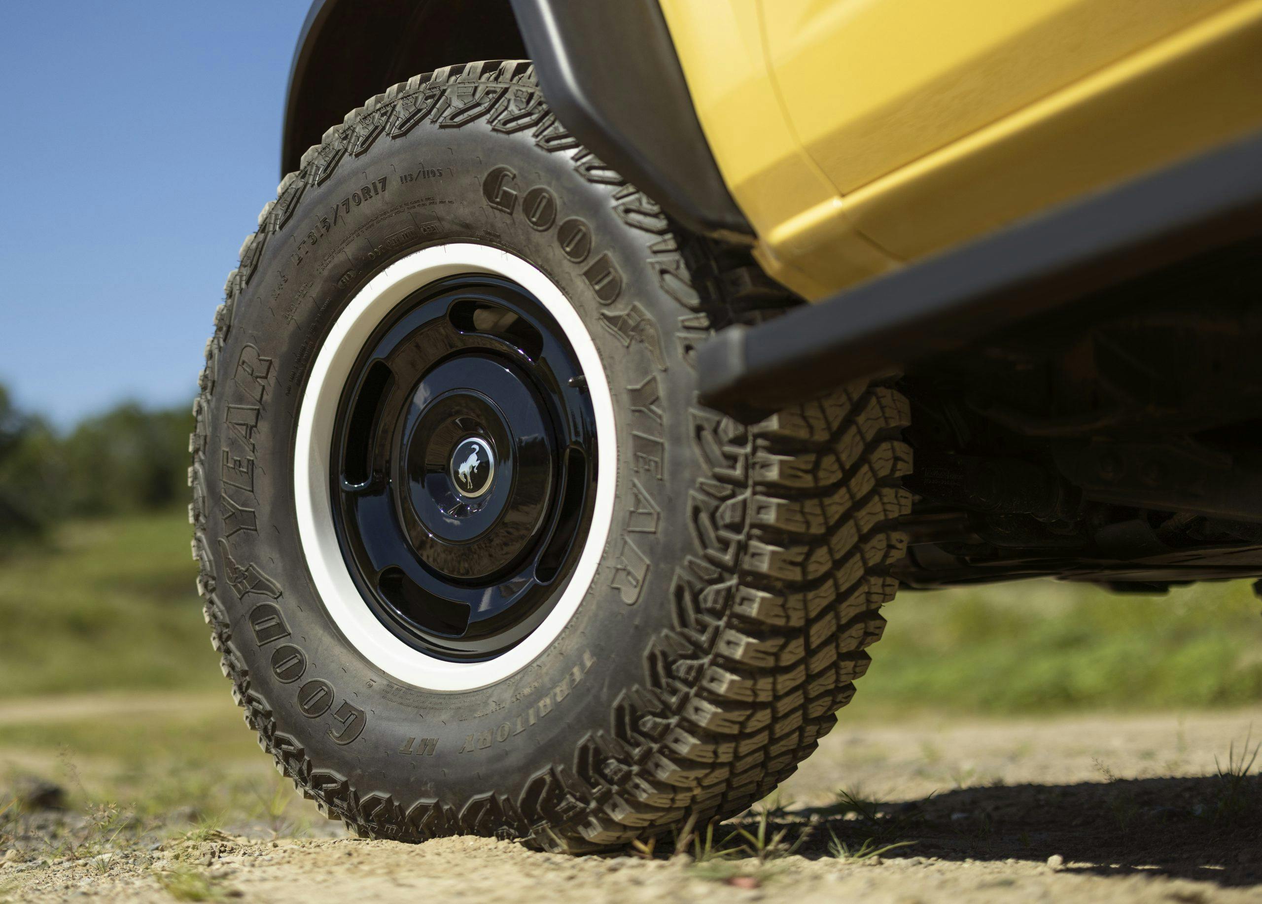 2023 Bronco Heritage Edition yellowstone metallic wheel tire