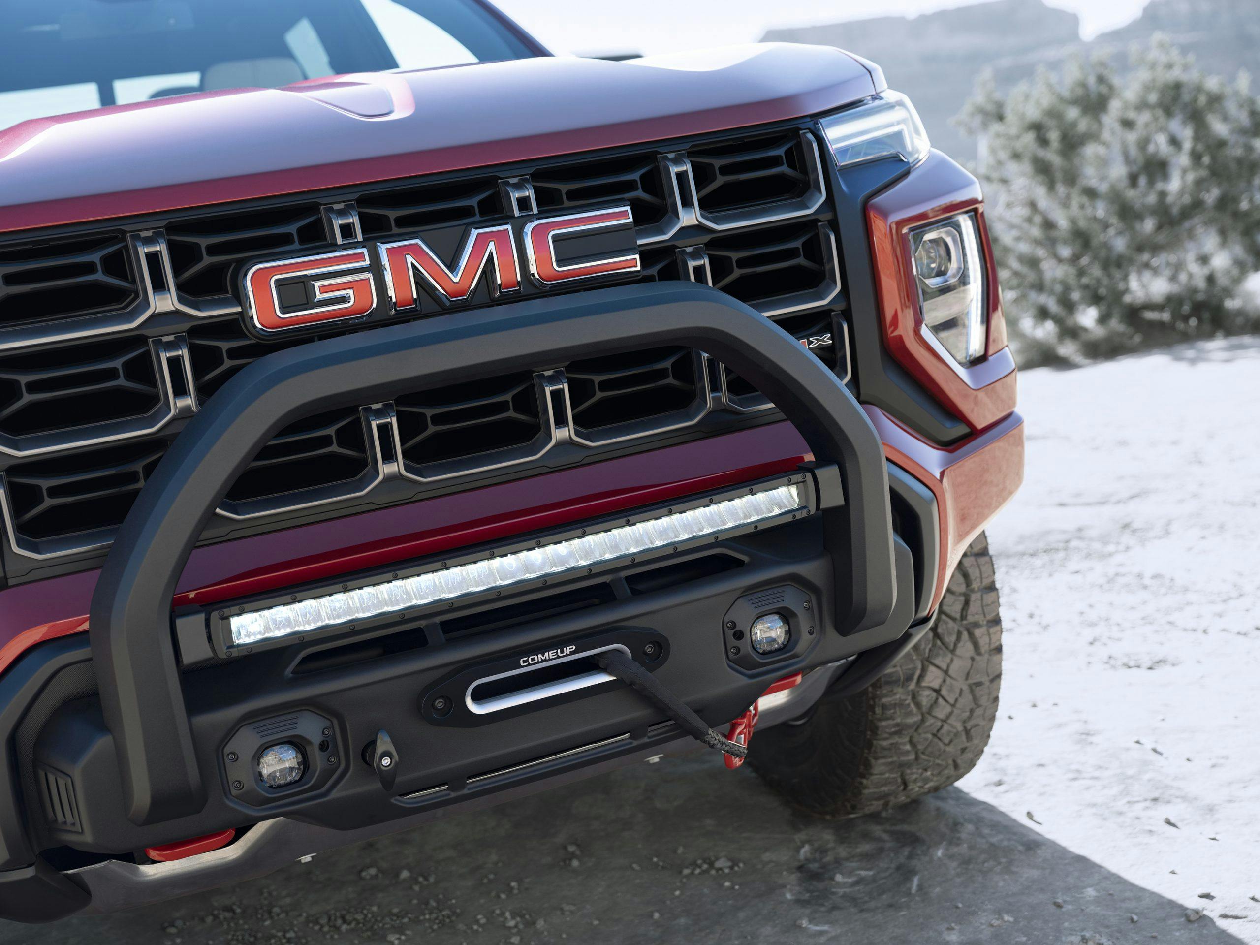 2023 GMC Canyon AT4X Edition 1 exterior winch and lightbar