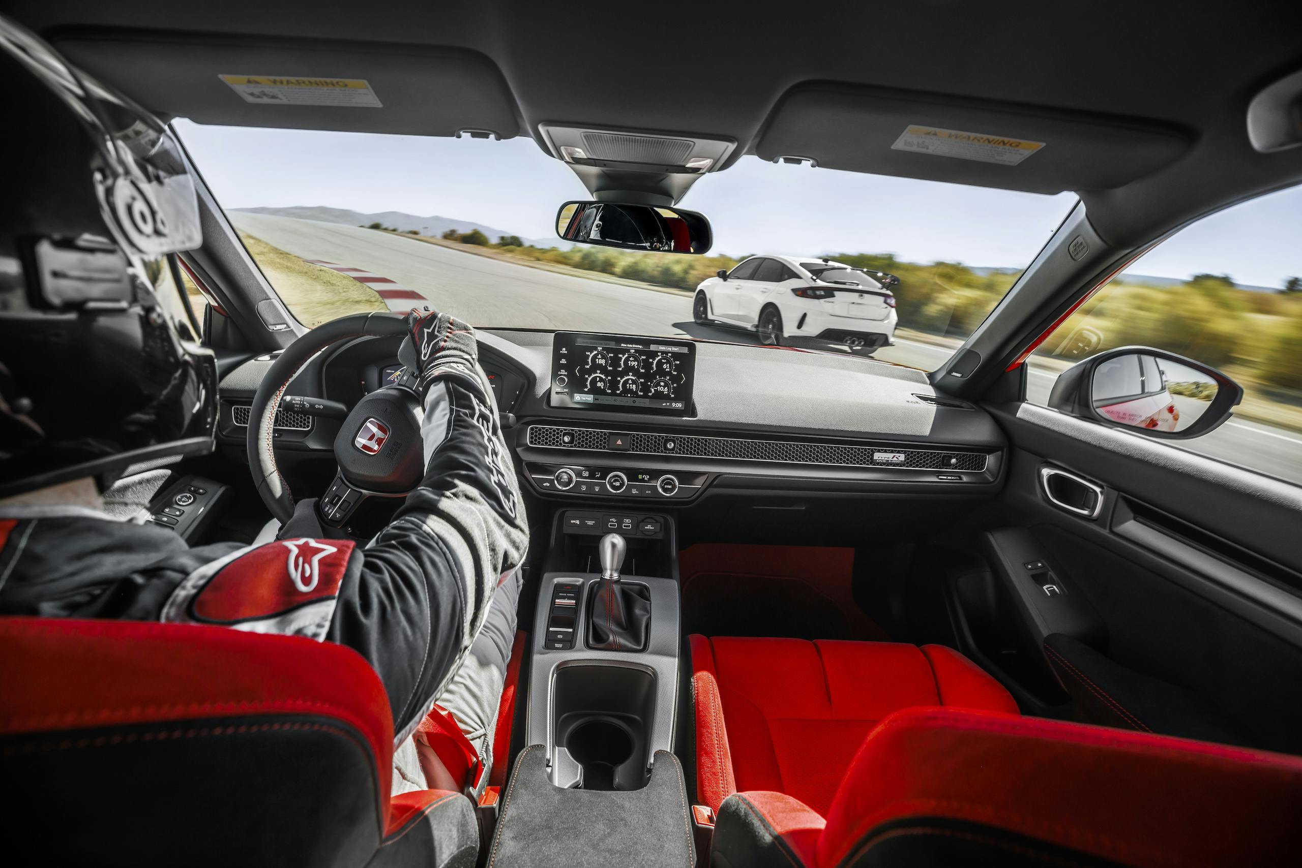 2023 Honda Civic Type R interior driving action